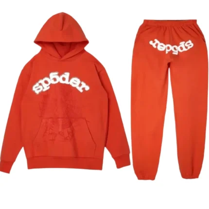 Spider Worldwide Orange Logo Tracksuit