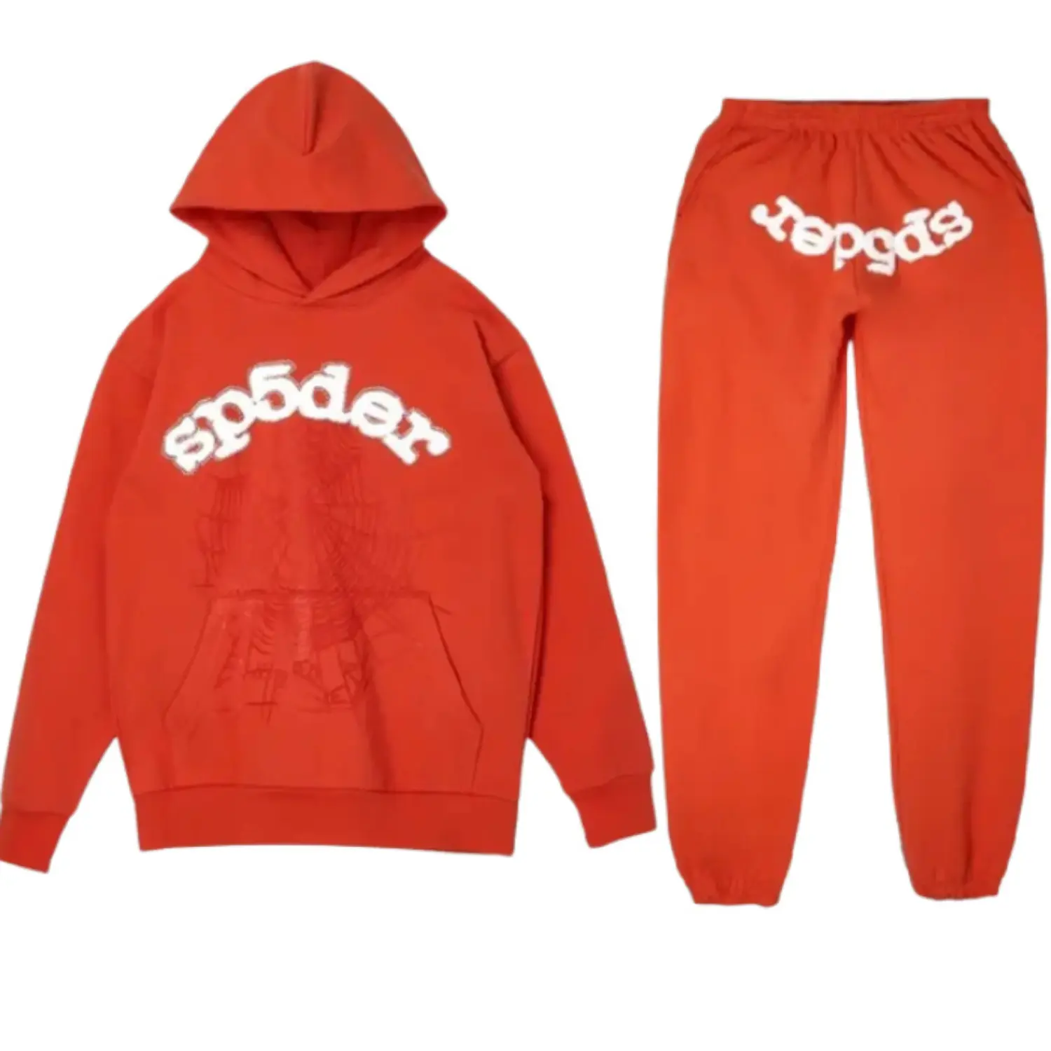 Spider Worldwide Orange Logo Tracksuit