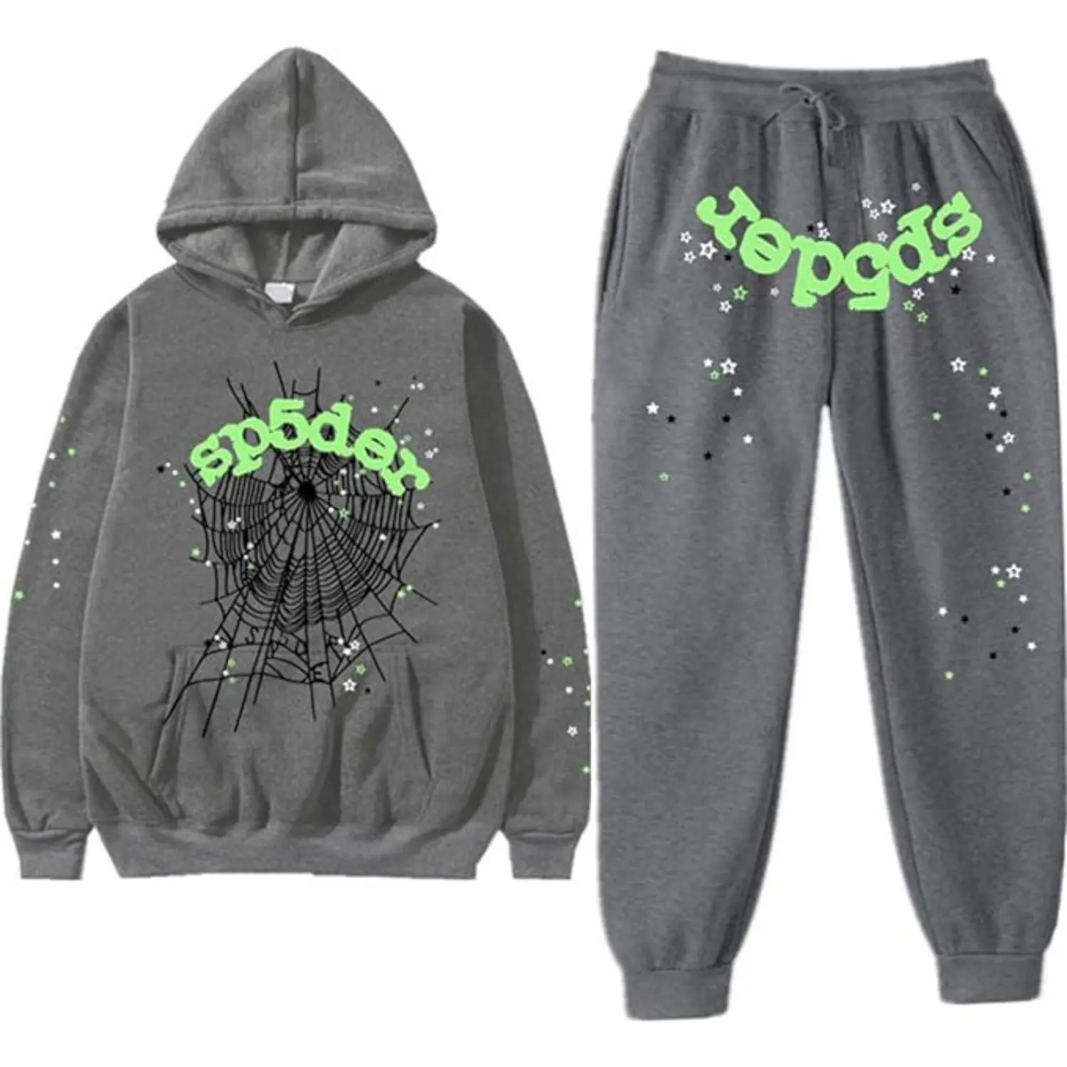 Sp5der Wait Web Tracksuits Slate Grey