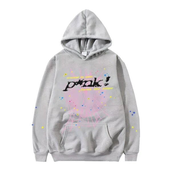 Spider Hoodie Man Grey